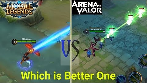 Mobile legends Vs Arena of valor Compare Between Which is Better one | Mobile Legend Video