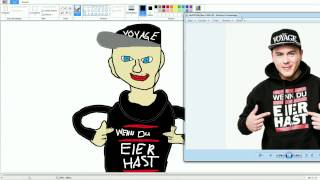 Leon Machere auf Paint gemalt