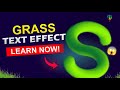 Realistic Grass Text Effect in Coreldraw। Full Practical Tutorial In Hindi।