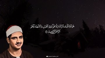 أواخر سورة الحشر تلاوة هادئة تريح القلب للقارئ  محمد صديق المنشاوي رحمه الله