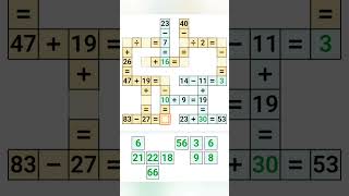 Simple Math Puzzle😍🥰 #mathtutorial #maths #learnmaths #mathsforfun #justfun #interestingfacts