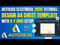 AutoCAD 2021 tutorial: Designing an A4 Sheet size template with X Y Grid Setup