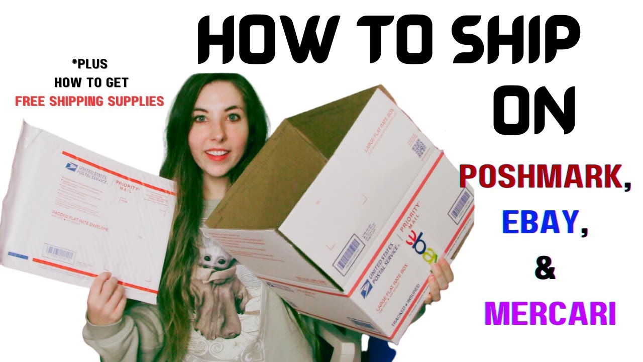 shipping differences on Poshmark, eBay, & Mercari explained + how to ...