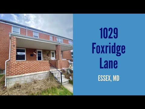1029 Foxridge Lane, Essex, MD home video tour