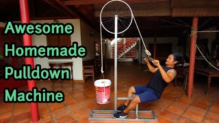 Awesome Homemade Lat Pulldown Machine For At Home (Gym Equipment)