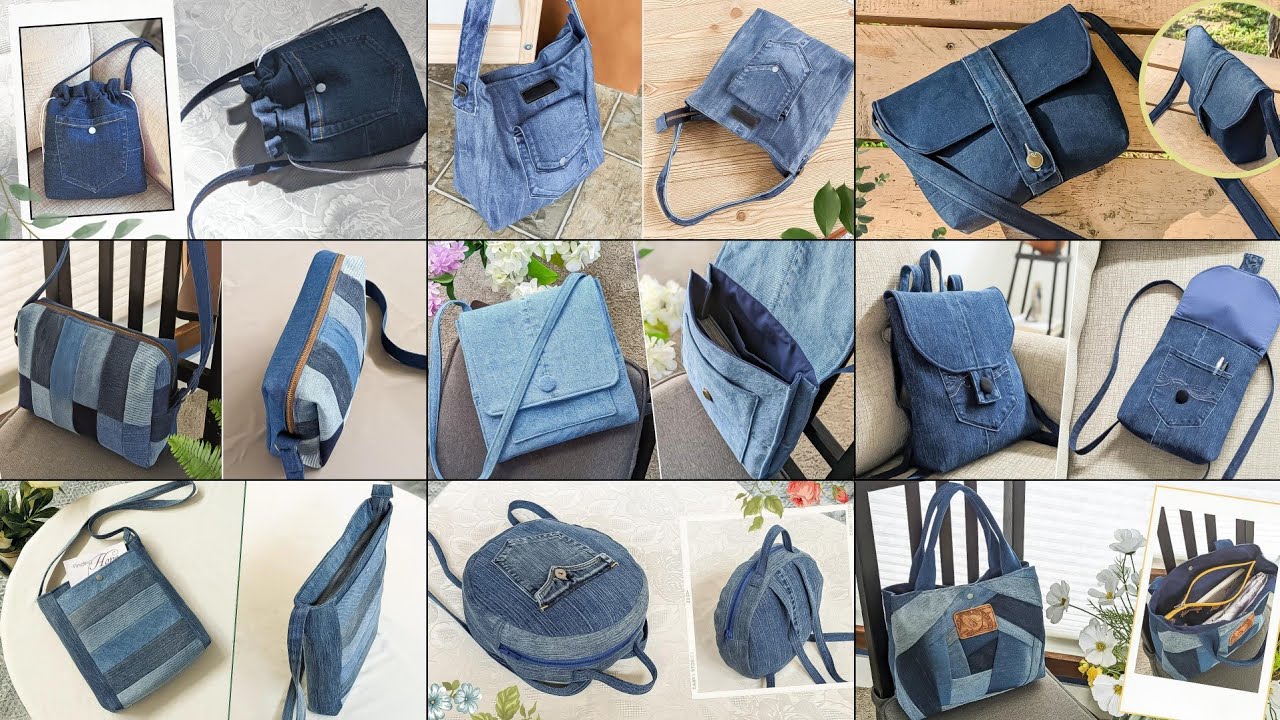 Bag of old jeans tutorial. ~ DIY Tutorial Ideas!