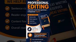 Professional editing improves more than grammar — it improves impact ✍️📚 JupiterSeven.