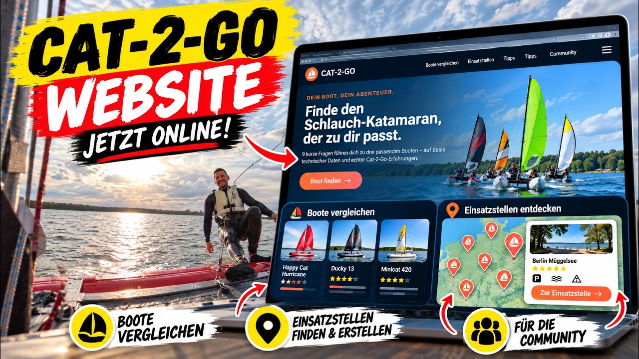 ⁣🚀 Cat-2-Go wird größer! Meine neue Schlauchkatamaran-Website ist ONLINE! ⛵
