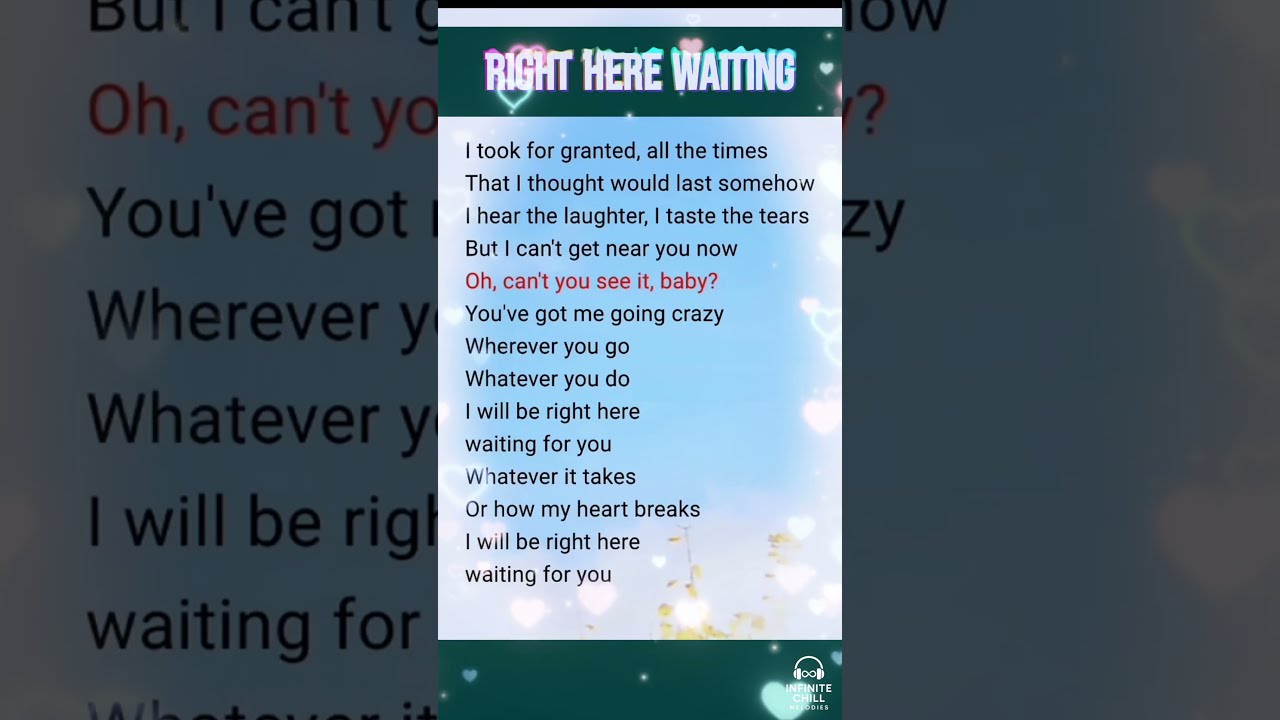 Right Here Waiting Part 2 Richard Marx S Timeless Love Song Infinite Chill Melodies