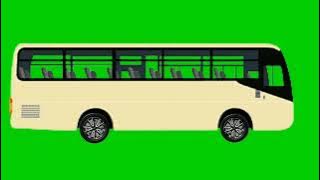 Green Screen Bus || Bus Pariwisata || Animasi Mobil Bergerak