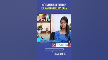 Notes making strategy for MAINS & PRELIMS Exam | Saloni Verma | IAS Rank 70 | #shorts
