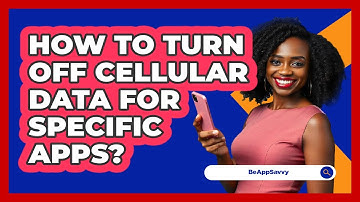 How To Turn Off Cellular Data For Specific Apps?