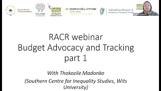 RACR Webinar: Budget Advocacy and Tracking (part 1)