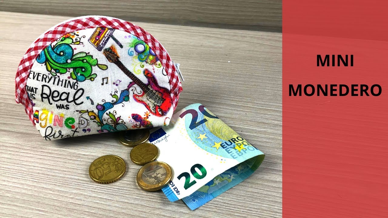 Como hacer mini monederos de tela  - Tutorial