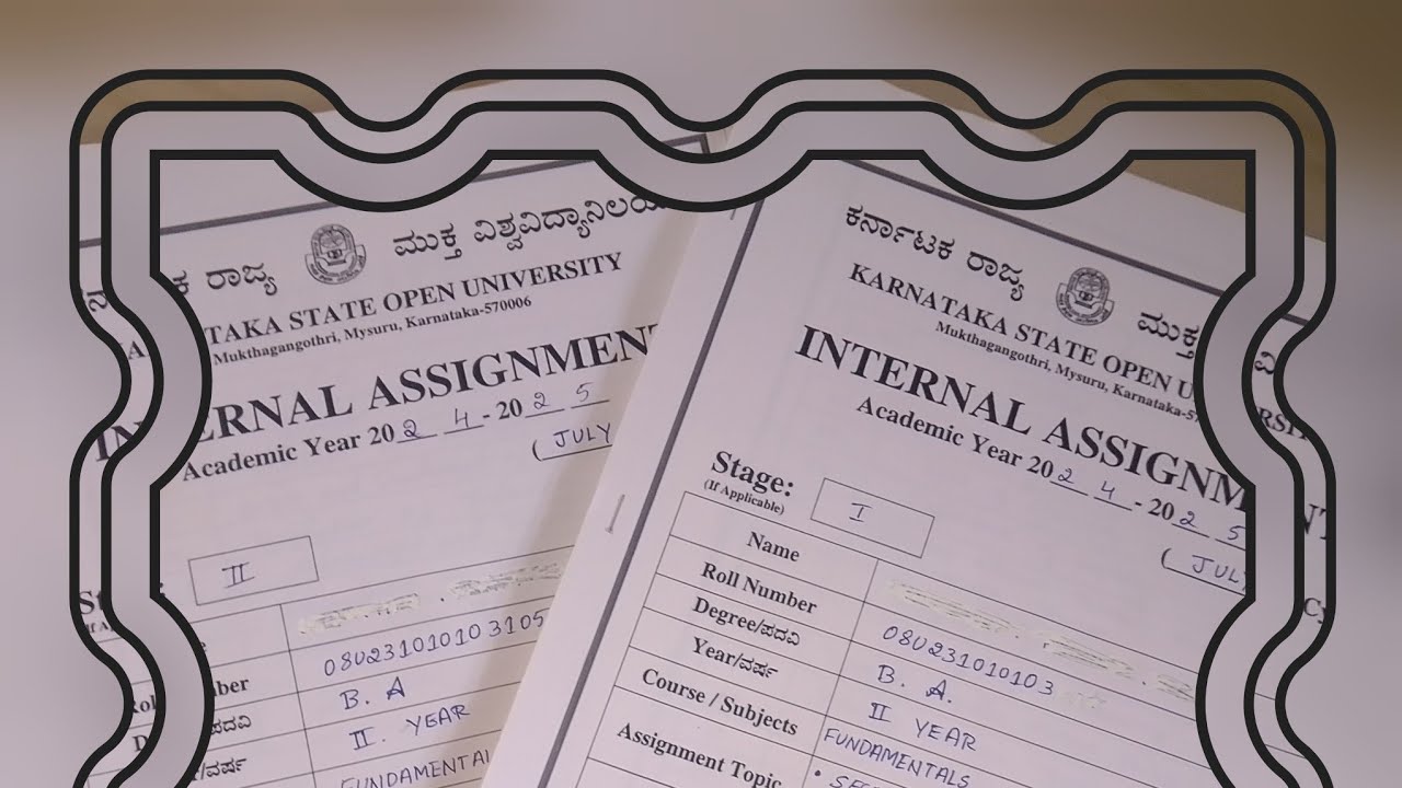 # KSOU Assignment STAGE 1 and STAGE 2 finding. - YouTube