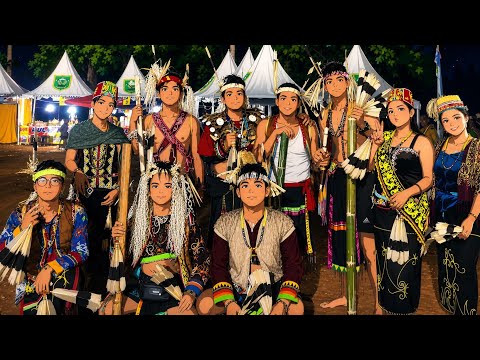 Tradisi Bejiak di Acara Bekudung Betiung Tumbit Dayak 2026