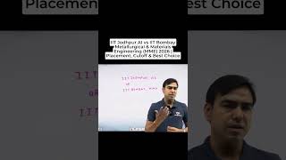 Branch vs College: IIT Jodhpur AI vs IIT Bombay MME #josaa #josaacounselling #iitdream #iitcolleges