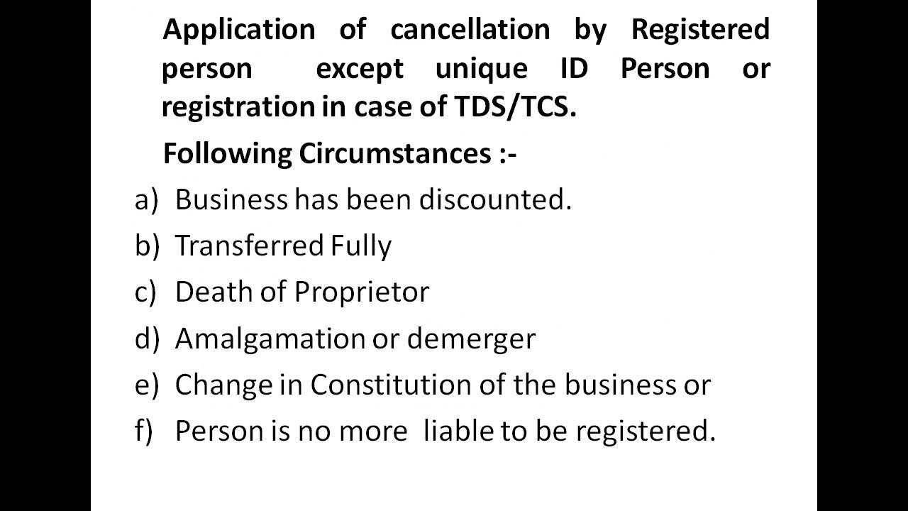 Cancellation and Suspension of Registration and revocation by Advocate