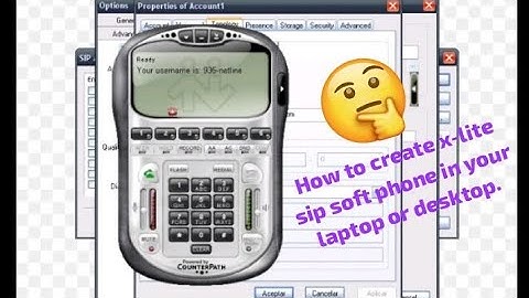 How to create x-lite sip soft phone in  your laptop or desktop.