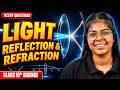 Light Reflection and Refraction 🔦 NCERT Questions Class 10 Science | Aditi Mam 🔴LIVE