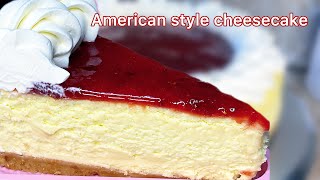 Delicious American style cheesecake #cakenthings #cheesecake #howto #cake  #whippedcream #cakerecipe