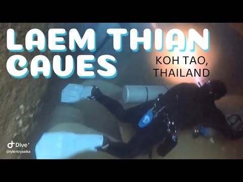 Exploring the Laem Thian Caves in Koh Tao, Thailand (Big Blue Diving)
