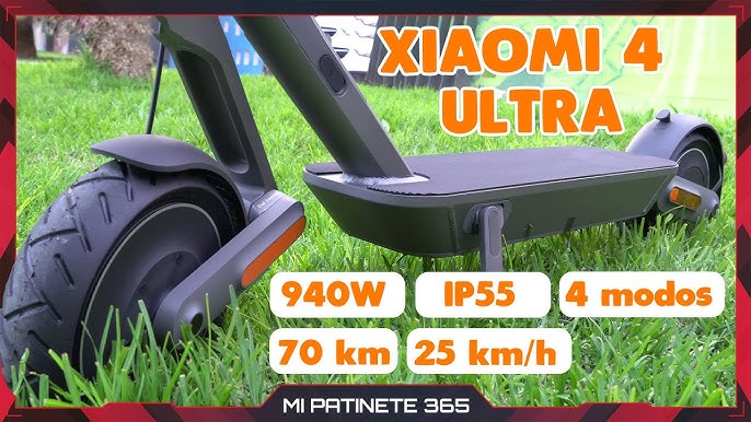 patinete eléctrico xiaomi electric scooter 4 ultra/ motor 940w/ ruedas 10/  25km