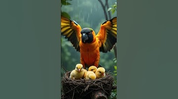 The pigeon makes a nest on the grape tree, and the parrot also makes a nest 😭#ai #pigeon #parrot