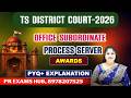 TS District Court 2026 🔥 Awards Questions | Office Subordinate & Process Server | Must Watch |