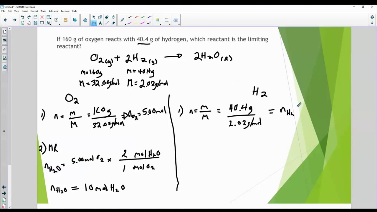 Lesson 5 Limiting Reactants And Excess Reactants YouTube Lesson 5 Limiting Reactants And Excess Reactants YouTube