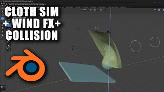 EASY Cloth SIMULATION in Blender | Wind FX | Collision Object  #blenderbeginner #3danimation