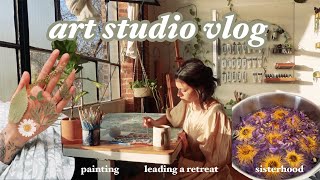 painting, leading an art retreat & showing my work in NYC ✿