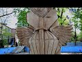 У Житомирі військовий виготовляє дерев&#39;яну скульптуру присвячену побратимам з 95-ї бригади