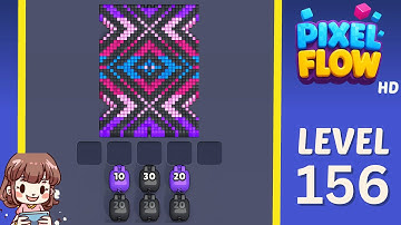 Pixel Flow Level 156 Solution Walkthrough