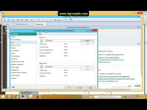 2  Kaspersky server installation & configuration