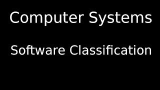 Classification of software
