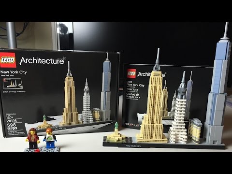 YouTube thumbnail: Lego Architecture New York - Review and Speedbuild