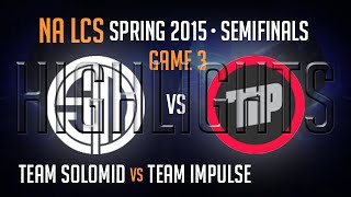 TSM vs Team Impulse Game 3 Semi-final Highlights - NA LCS S5 Spring 2015 Playoffs - TSM vs TIP G3