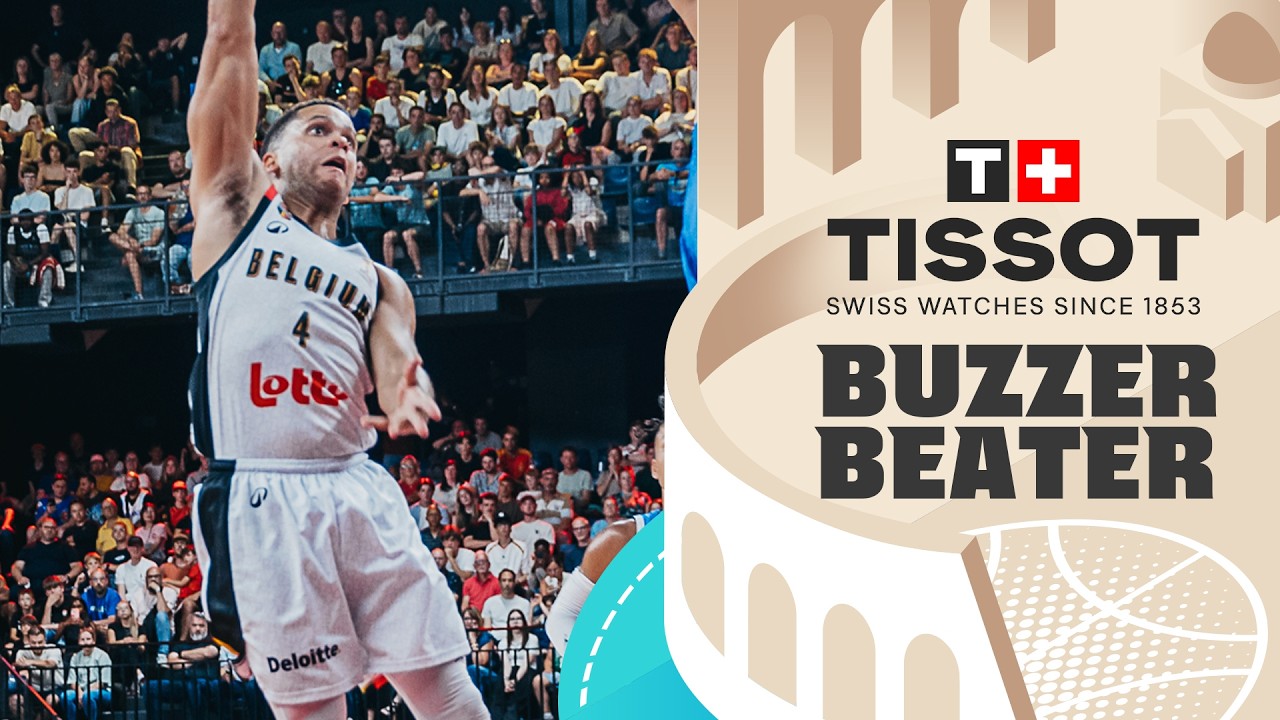 Emmanuel Lecomte ๐ง๐ช | ๐จ TISSOT Buzzer Beater | FIBA Basketball World Cup 2027 European Qualifiers