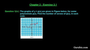 Ex 2 1  Q 1iv  The graphs of y = px are given to find     Ch 2  Math for Class X CBSE