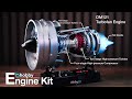 Dual Spool Cutaway Turbofan DM121 Engine Model Kit | Speed Build