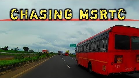 MSRTC:CHASING 2 BEAUTIFUL MSRTC BACK TO BACK ON HIGHWAY