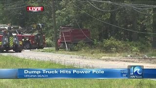 Ava Hurdle reports on dump truck crash