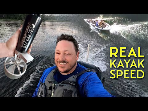 11.5 Mph on a KAYAK! Stable High speed Electric Kayak Motor! LAKE TEST fail and SUCCESS!