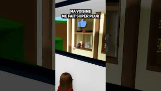 MA VOISINE EST TOTALEMENT FOLLE SUR BROOKHAVEN  #roblox #funny #brookhaven #shorts