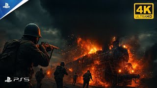 Attack on the German Train | Call Of Duty Walkthrough Gameplay.