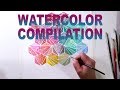 Watercolor Painting Demo Compilation [Relaxing and Beautiful!]