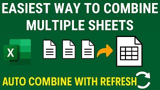 Auto Combine Multiple Sheets in Excel | No Manual Work Needed!