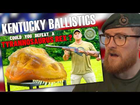Could You Defeat A TYRANNOSAURUS REX? Kentucky Ballistics | Royal Marine Reacts