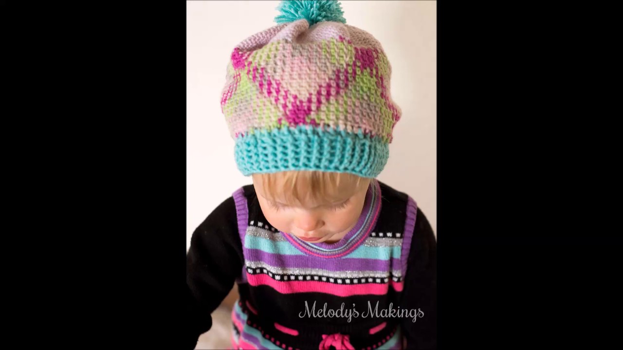 Planned Colour Pooling Tutorial: how to crochet a beanie with 1 ball of yarn